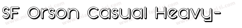 SF Orson Casual Heavy字体转换